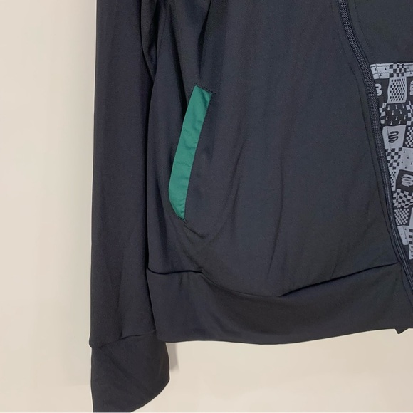 NWT Universal Studios Harry Potter Slytherin Hooded Athletic Jacket - Adult 2XL - Picture 4 of 8